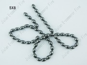 磁性黑胆石DIY项链 磁疗保健 可镀彩 米珠散珠系列 手工编织手链