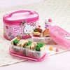 韩国进口hellokitty凯蒂猫乐扣原产儿童饭盒，密封盒带包2款