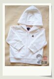 *桐衣铺*冲钻 BABY GAP 白色天鹅绒拉链带帽外套