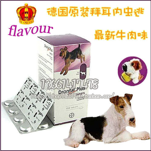20026金冠-本月特价拜耳新配方Flavour牛肉味杜虫片1粒拆售特价