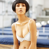 <span class=H>GAINREEL</span>/歌瑞尔品牌女士内衣 白色永恒性感超薄3/4杯中大码文胸