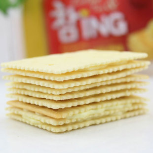  韩国进口饼干 可拉奥CROWN 3+2低糖奶酪饼干180g 咸味饼干 零食