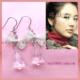瑞饰界韩剧宫尹恩惠申彩静蝴蝶结透明水滴耳环