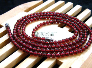  精美石榴石本命年腰链~  4点5毫米~ 红而不艳~绝美