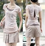 2012春装夏装正品新款专柜清仓特价朵以女装6918ccdd三件套连衣裙