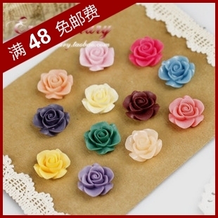  DIY饰品材料配件 手工串珠 复古 21mm 树脂花 HB04