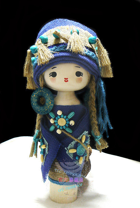 Xiaoqing Ethnic dolls manual Tujia Humanoid Wedding Doll marry gift Christmas gifts a decorationin the Toy/Childs/Puzzle/Building block/Model , Doll/Fitting category - from Buy2taobao.com to provide professional Taobao agent buy service
