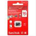 闪迪 SanDisk TF 16G Micro/SD卡 手机内存卡 存储卡 class4 高速