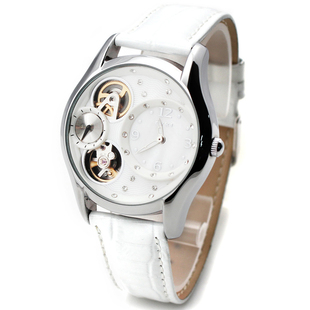艾奇EYKI 女表W8348L双机芯自动机械表 韩国时尚手表腕表