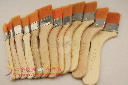 一到十二号 尼龙板刷 刷子 油画板刷 12种规格可选|msdalam kategori Toy/bayi/teka-teki/blok bangunan/model, bekalan lukisan, berus/berus - dari Buy2taobao.com untuk memberikan perkhidmatan ejen Taobao profesional membeli