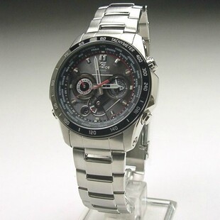  天工表业 CASIO卡西欧 光能 三眼多功能 电波表 EQW-M1000DB-1A