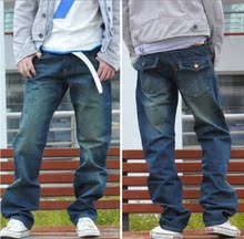 古由卡韩版非主流男装09LEVI'S专柜同步口袋翻扣直筒牛仔裤K5841