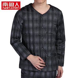  南极人冬装新款男士羽绒服外套中老年男款无缝羽绒内胆