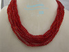 本命年大红色水晶毛衣，链长款多层红色，水晶项链长项链缠绕
