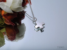 Tiffany Tiffany plata 925 collar de cruz temperamento mujer sencilla pequeño regalo de cumpleaños favorito MM