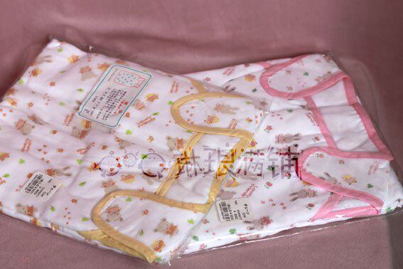 西松屋超大加厚6层纱布睡袋 77*42cm 肩部魔术贴侧面系带