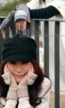 LAVIE 正品羊毛半指全指两用女士手套3色原价５８元 换季促销