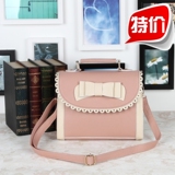 2012新款女包日系甜美蝴蝶结糖果色复古手提包镂空花边小挎包