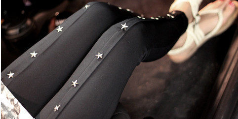 小维独家定制  立体剪裁の星柄元素 打底裤 / legging