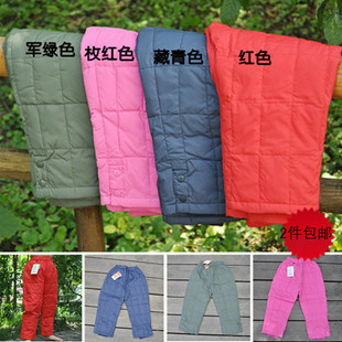  2件包邮12新款冬装童装男童女童儿童羽绒裤宝宝羽绒裤两用档小中