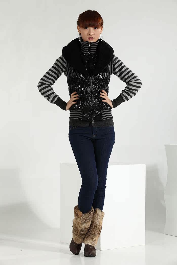 <em>羽绒</em>背心/<em>棉背心</em>,满百包邮 韩版纯色字母 <em>羽绒棉</em>