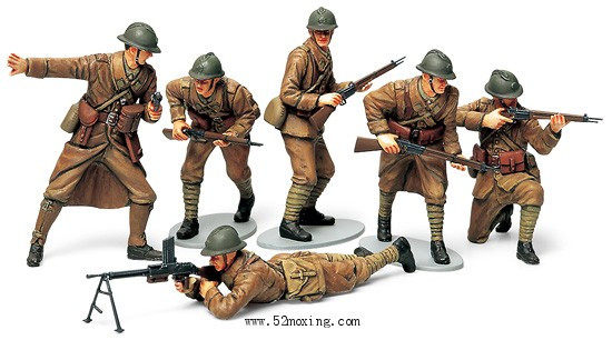 号手 1/35 00412,【52模型】二战苏联<em>坦克</em>兵 小