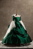 魔镜魔镜mirror白雪公主女王王后复古欧式宫廷礼服绿色宴会大裙摆