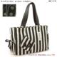 日韩BIBUBIBU 黑色音符竖条纹双侧袋单肩背