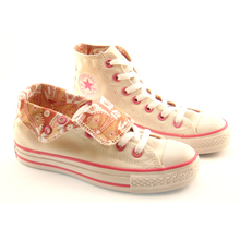 2010新百年(米粉翻折高帮)专柜正品匡威converse休闲帆布鞋女款