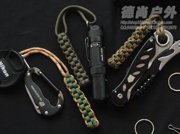 Cheap!Army Regulation Umbrella rope weave Decorative knife fall/Manual preparation Key chain phone chain/Knife tail rope SS02in the Outdoor/Mountaineer/Camping/Travel Goods , Tool/Multi Tools , Umbrella rope category - from Buy2taobao.com to provide professional Taobao agent buy service
