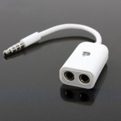 传古 手机耳机转换电脑耳麦3.5二合一分线器 一