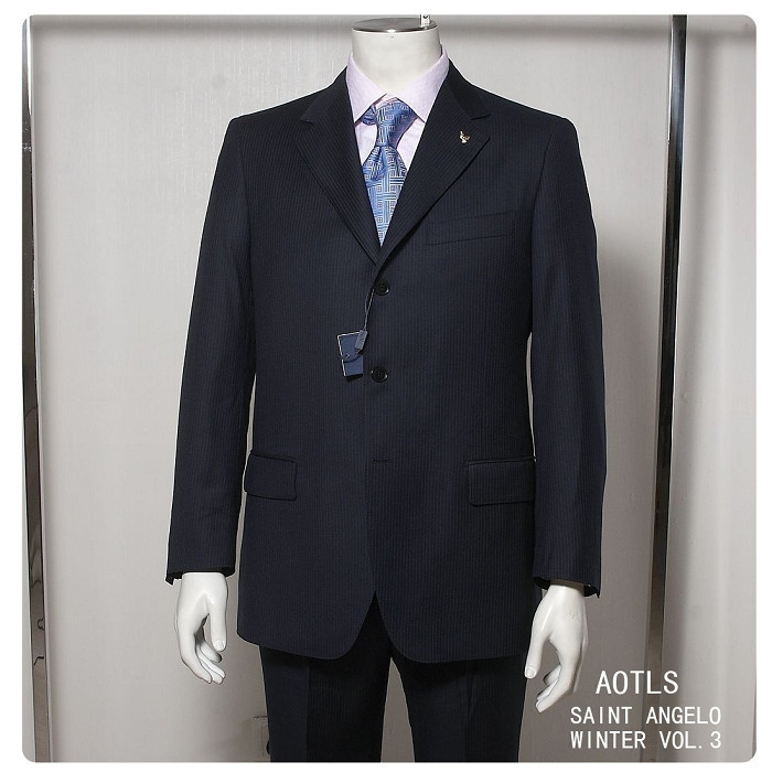 纯黑色职业西装修身西服正装单排侧开叉常州可