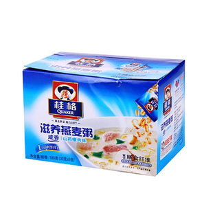  【天猫超市】桂格滋养燕麦粥山药瘦肉味 180克/盒（30g*6包）