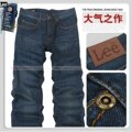  专柜 LEE官方指定促销单品 简约直筒牛仔裤 120磅仔布L616