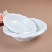 创意西餐厅酒店家用陶瓷大汤碗，日用加厚宽沿8寸汤碗宽边汤盆