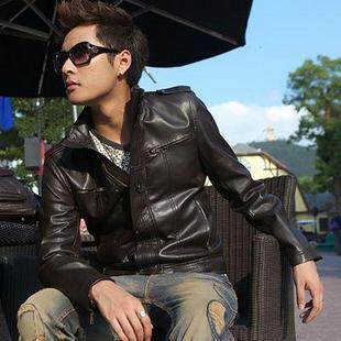 皮衣,<em>大连</em>名品 2010秋 男士立领软羊皮夹克油皮