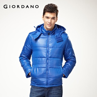 2012 Giordano jacket men's detachable Cap warm coat jacket 01071647