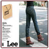 09秋冬最新上架lee女牛仔裤 经典盾型口袋灰黑色小脚铅笔裤