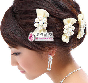  特 王子期待的美 新娘发插蝴蝶结头饰饰品结婚纱发饰套装首饰配饰