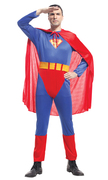 万圣节儿童节舞会服装 成人男女服装 搞怪超人服装 超人连体服装