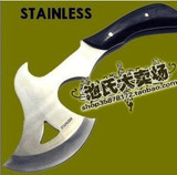 户外必备/野营斧/STAINLESS工具斧/斧子/一体龙骨设计 檀木柄