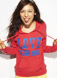Ms lanmiu Wei clothing 2012 spring clothing new watermelon red Hood comfort toe guard clothing