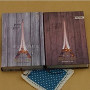 法国铁塔复古日记本笔记本子记事本本子创意韩国计划本欧式 彩色1