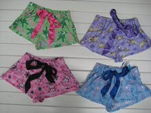 HAPPY BUNNY 磨毛料卡通兔蝴蝶结抽绳松紧带家居短裤(四色入)