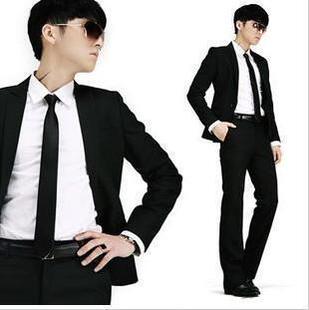  日韩时尚男立体裁剪休闲西装 套装 韩版男士西服 西装套装