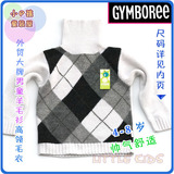 感恩周年Gymboree特价儿童羊毛衫/童装高领翻领毛衣/M990 白色