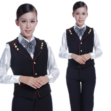 ㊣030 酒店餐厅服务员马甲 酒店工作服马甲 KTV服马甲 酒吧马甲