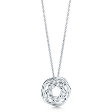 Bank of New artículos de moda de comercio [Tiffany] Especial A-tejido collar de plata hueca - Super A Calidad