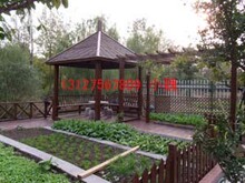 防腐木地板，木盆，木栅栏，凉亭，六角亭 四角亭