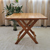 楠竹方桌实木可折叠圆桌，简易小户型饭桌家用餐桌，桌子棋牌桌麻将桌